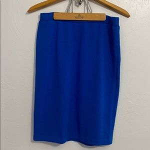 St John Blue Knit Skirt
